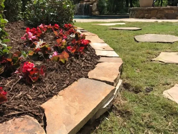 Stone Border Landscaping
