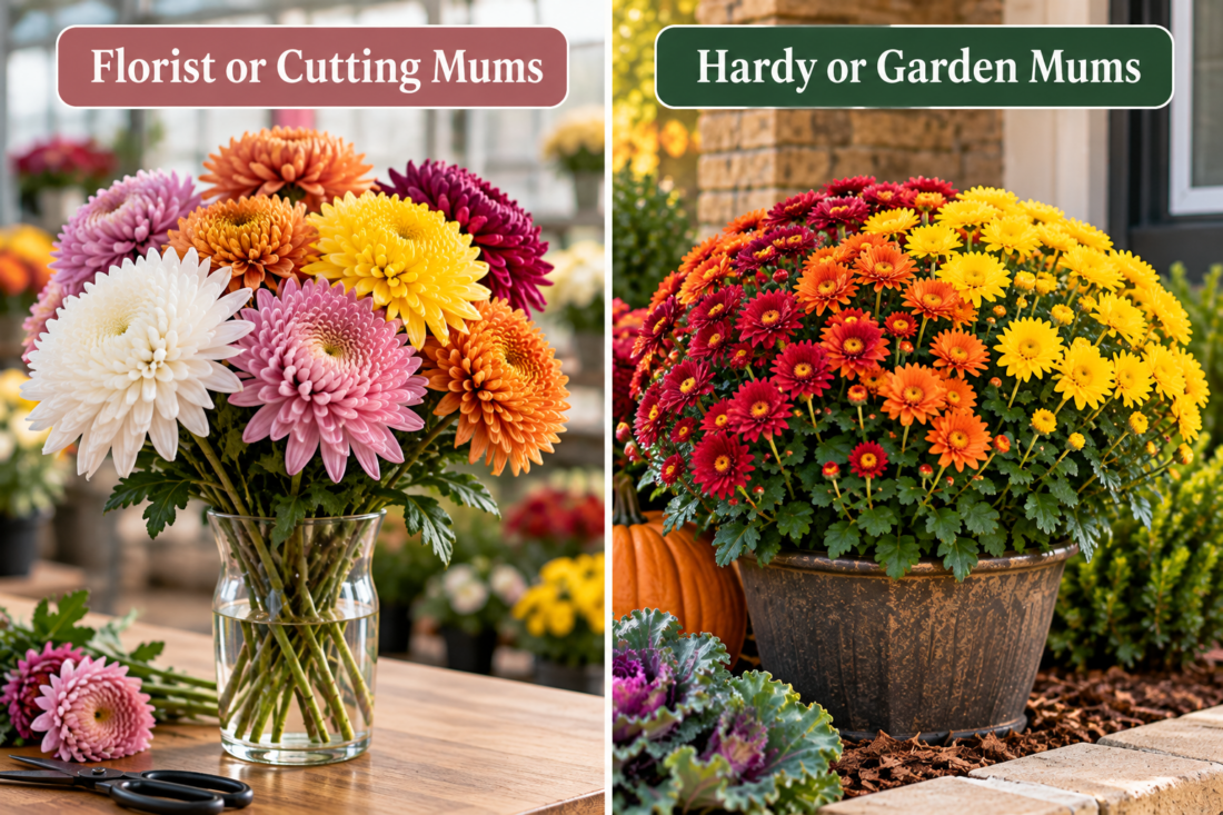 florist mums or garden mums