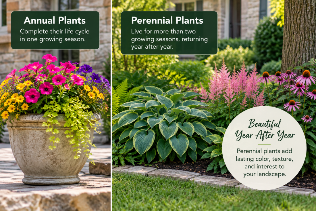annuals vs perennials