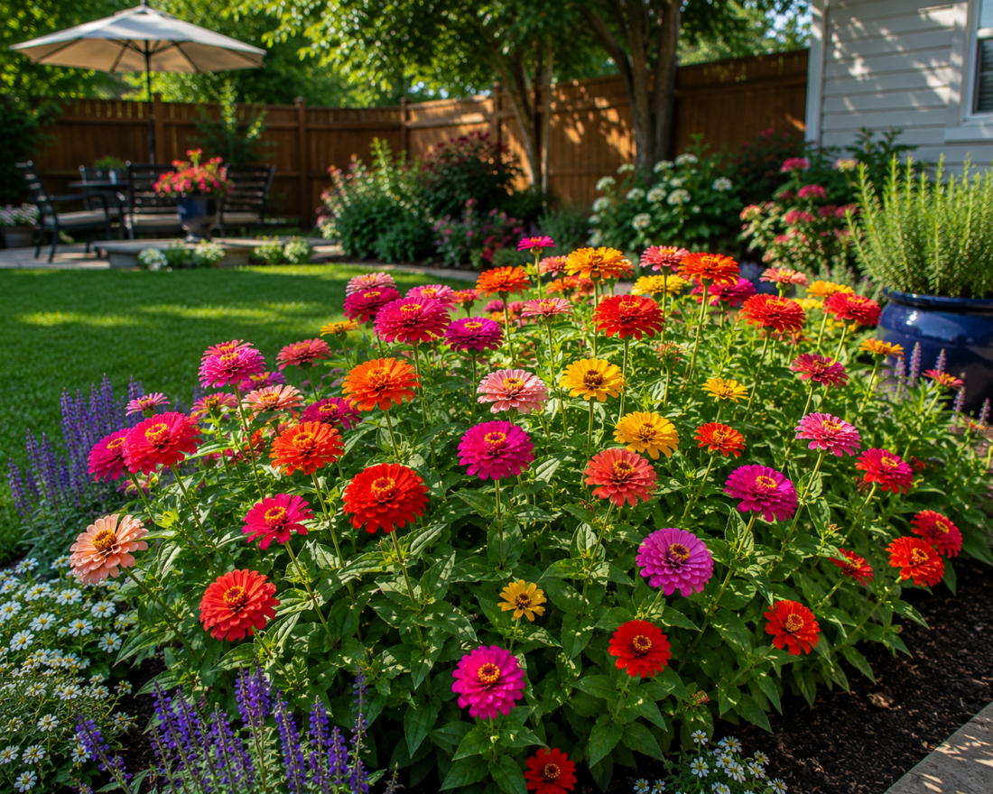 zinnias