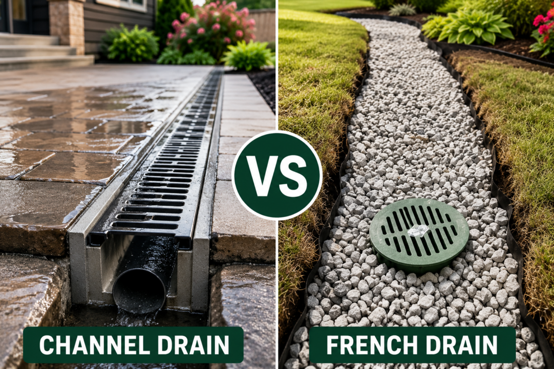Channel Drain vs French Drain: The Complete Guide