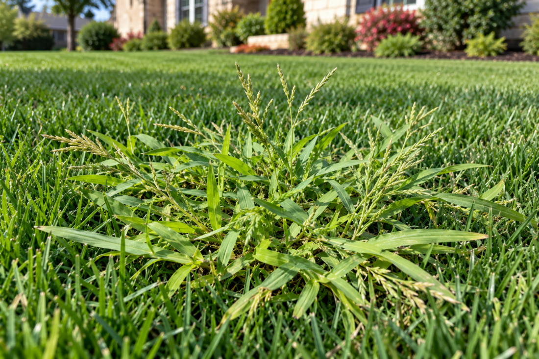 crabgrass in lawn