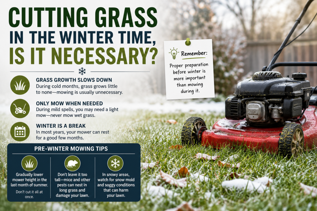 do i need to cut grass in winter
