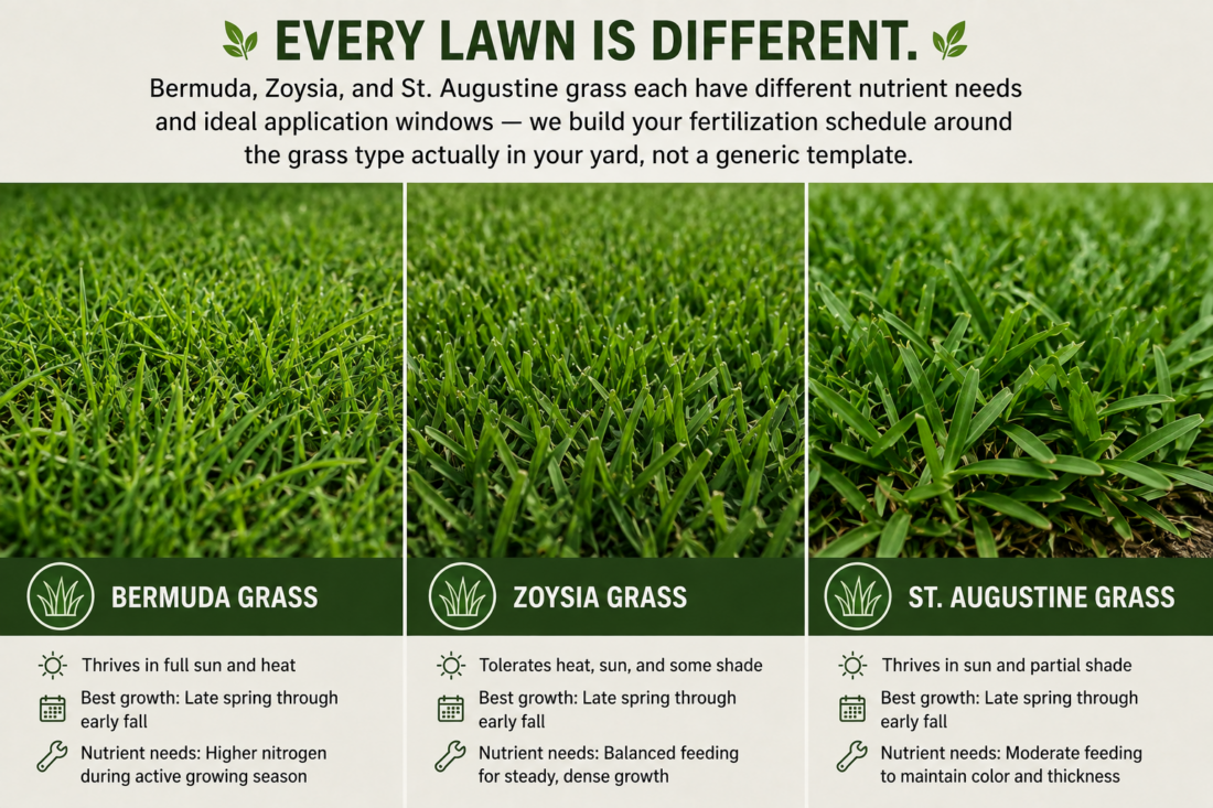 flower mound grass types