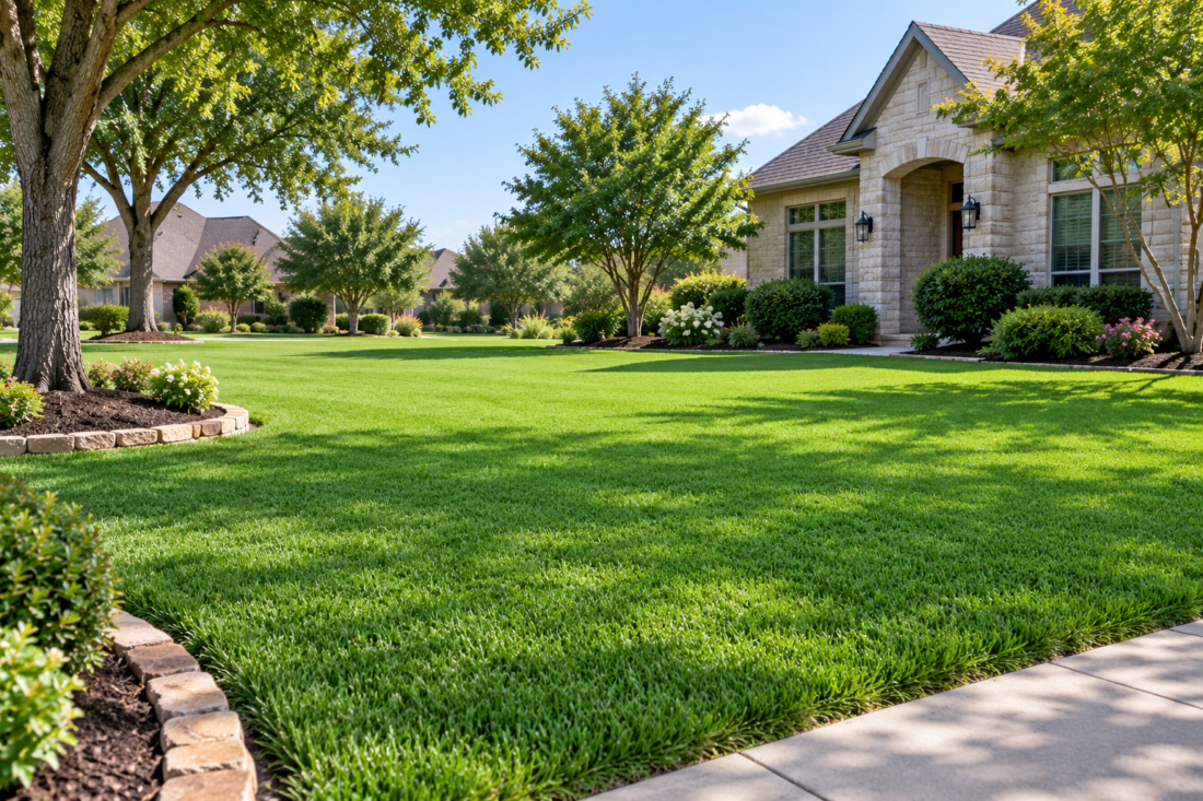 healthy dense lawn