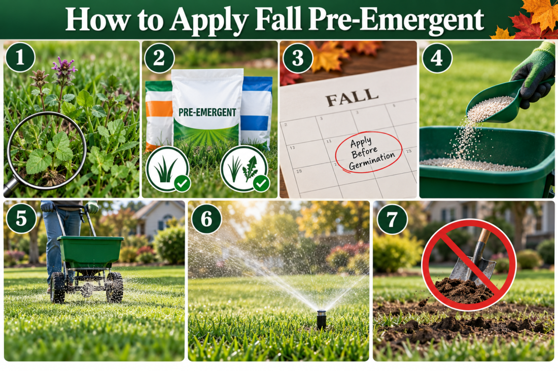 how to apply pre-emergent