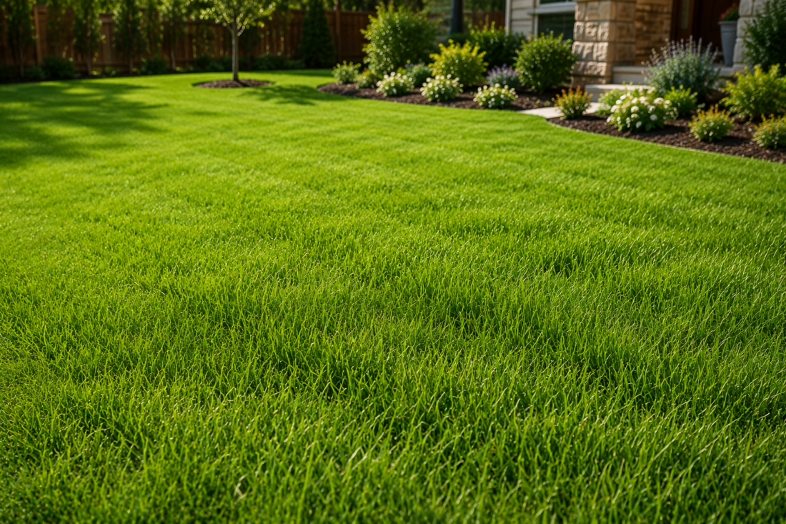 mow new sod when rooted