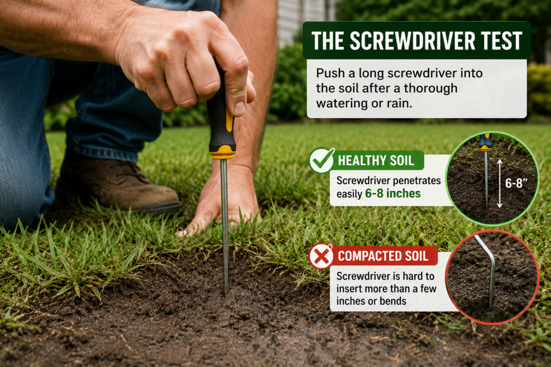 screwdriver test for compacted soil