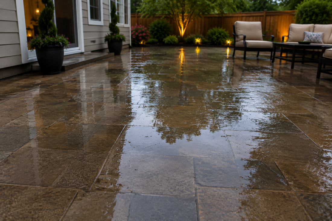 water pooling
