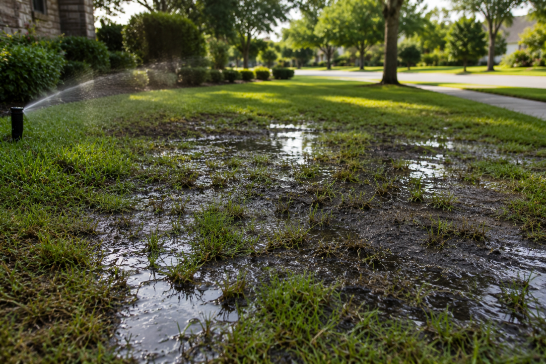 waterlogged yard