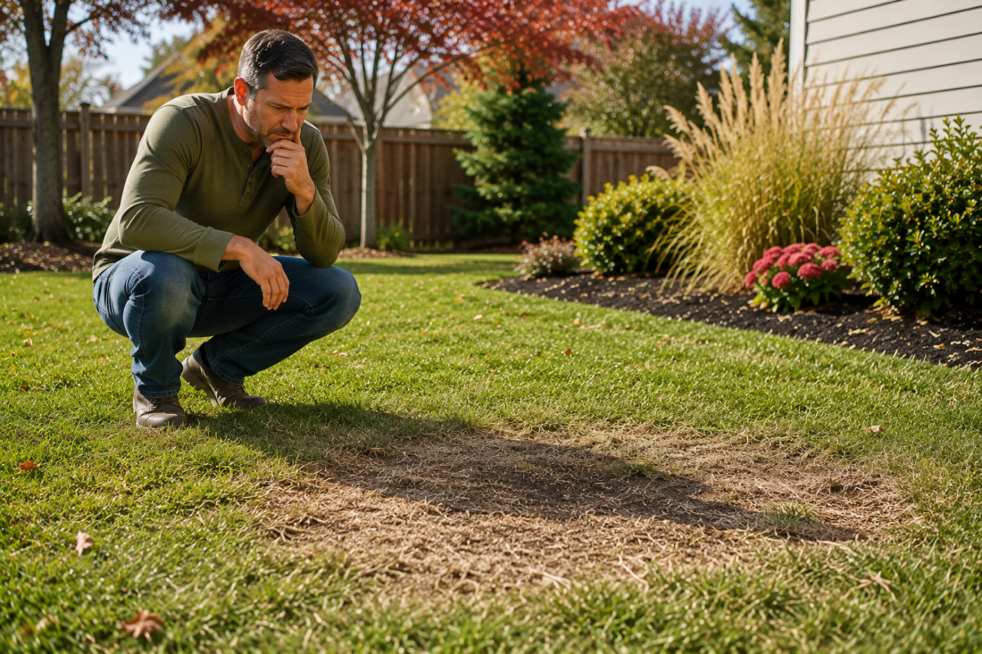 bare spots in lawn