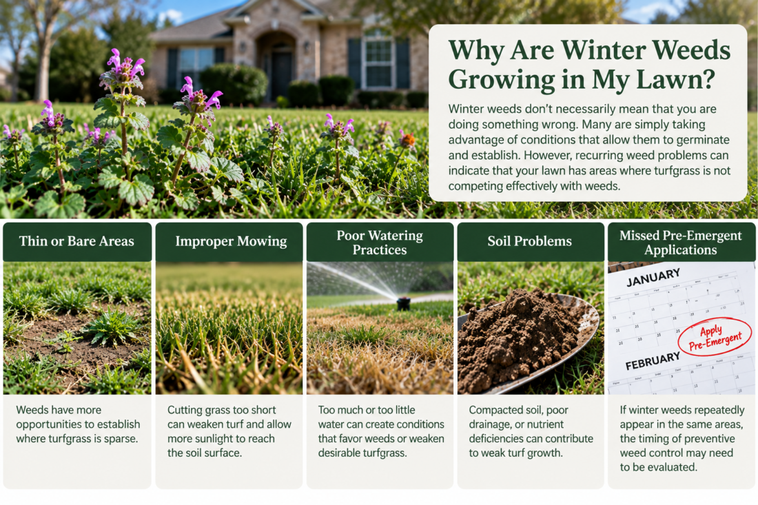 why winter weeds grow