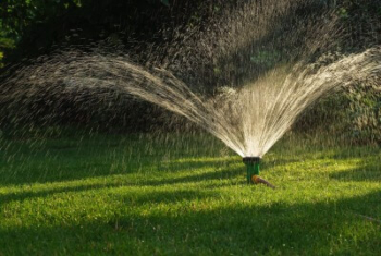 lawn sprinkler flower mound