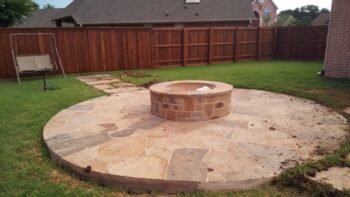 grass won't grow-install a fire pit