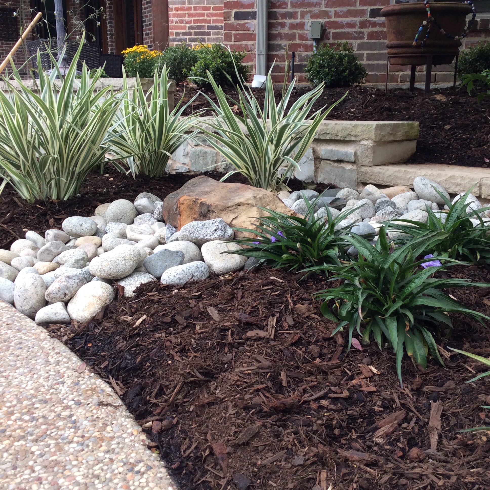Install Landscape Fabric Under Rocks, How To Lay Rocks For Garden Border