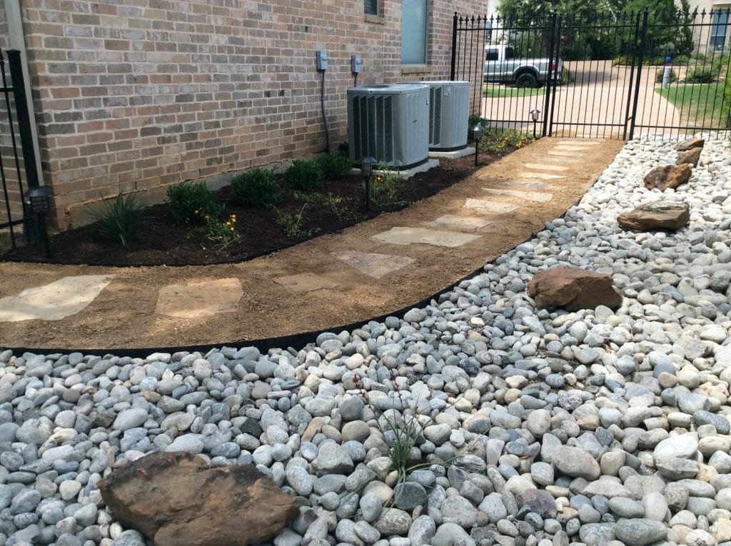 clean stone walkway