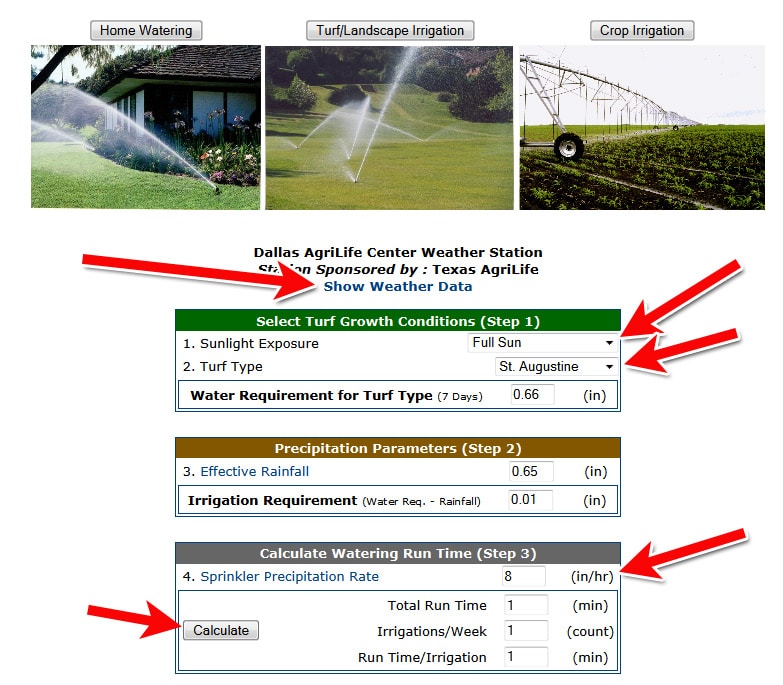 water calculator