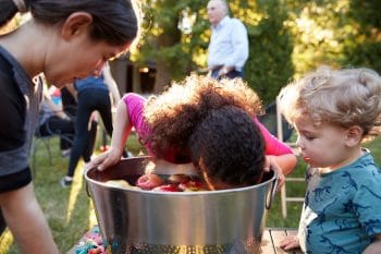 bobbing for apples