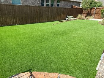 synthetic turf grass installation