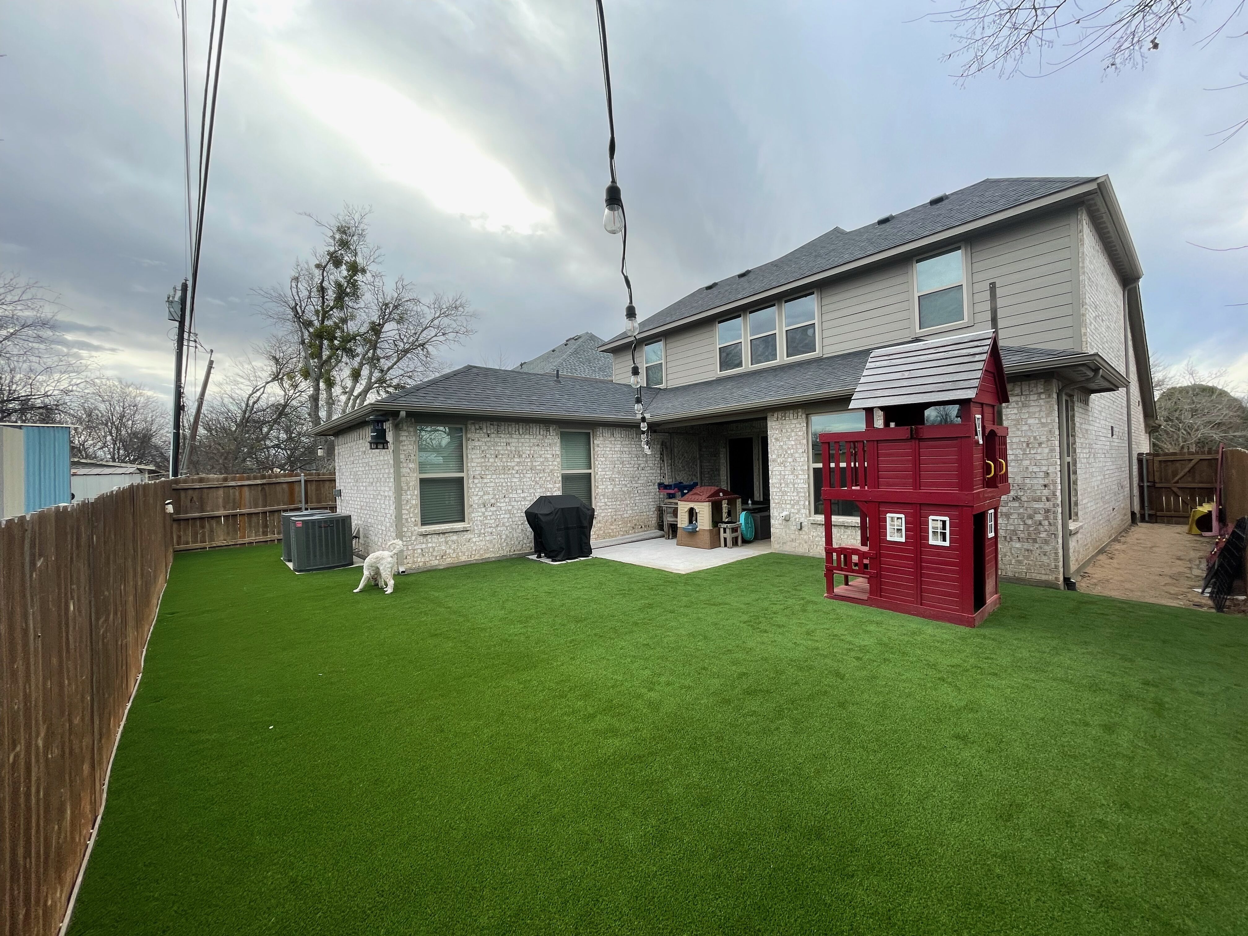 artificial turf installation