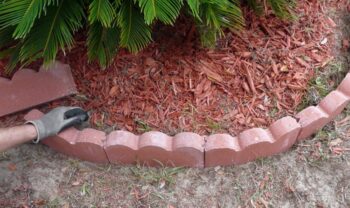 red brick edging